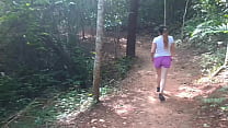 Sexo al aire libre con hermosa culona