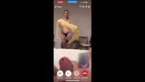 My husband is jerking and cum front my mom  while we talk with her by video call.